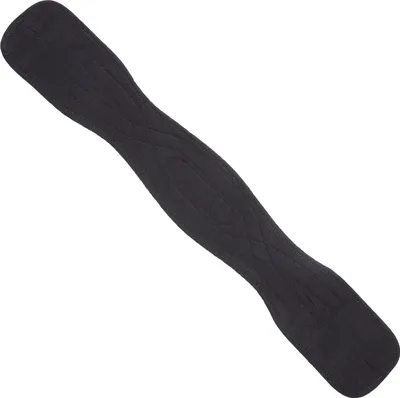 Produktbild von Kieffer Sattelgurt Air-Tex Dressurgurt schwarz Kurzgurt mit Rollschnallen 55cm