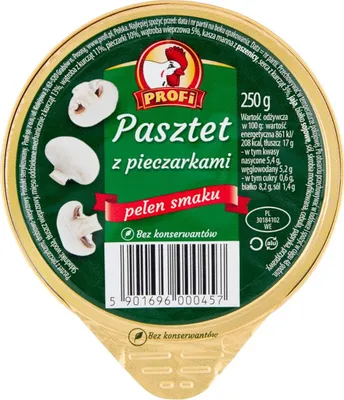 Zdjęcie produktu dla Profi Pasztet z pieczarkami 250g