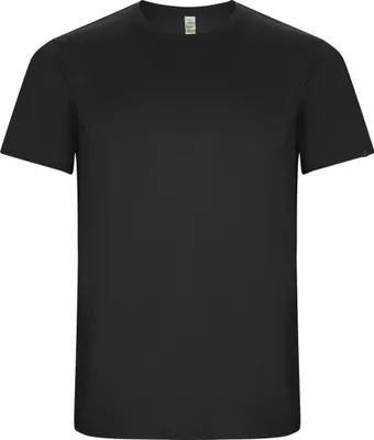 Imagen del producto de Camiseta para niños "Imola" de Roly, de manga corta y diseño deportivo, color gris oscuro, modelo PF4365 (talla 104)