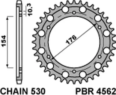 Produktbild von Hinteres Ritzel 4562 46 C45 Für Honda Cb 1000R '08-'18 (Jtr1340.46) (Chain.530) (Sdt.+2)