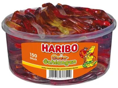 Obrázek produktu pro Haribo koloví hadi s kolovou příchutí citronu a kolové třešně 1050g