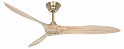 Immagine prodotto di Ventilatore da soffitto a risparmio energetico con telecomando Eco Airscrew 152 cm Ottone / Legno