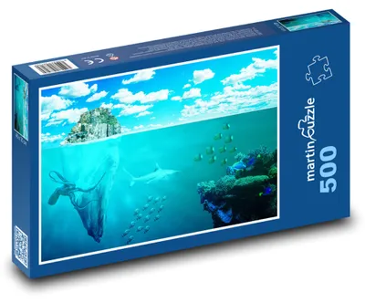 Zdjęcie produktu dla Puzzle 500 Podwodny świat - morze i rafy - martinpuzzle