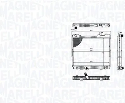 Image de Radiateur, refroidissement moteur MAGNETI MARELLI 350213213500