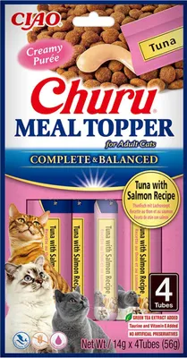 Produktbild von Inaba Cat Meal Topper Thunfisch mit Lachs Rezeptur 4x14g (EU904)