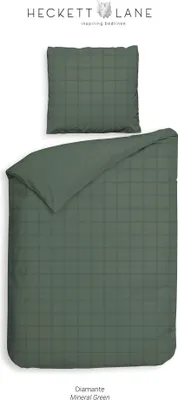 Productafbeelding van Diamante beddengoed, kleur: mineralgroen, maat: 135