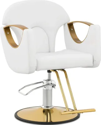 Produktbild von Expondo physa Friseurstuhl mit Fußstütze - 53 - 64 cm - 180 kg - Weiß