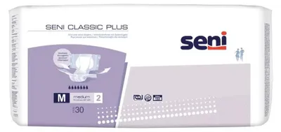 Produktbild von 4x Seni Classic Plus Inkontinenzhose, Größe S-XL - 30 Stück - M - 5900516127770 | Packung (30 Stück)