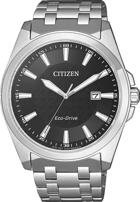 Produktbild von CITIZEN BM7108-81E analoge Herrenuhr Quarz Eco-Drive , Ziffernblatt schwarz
