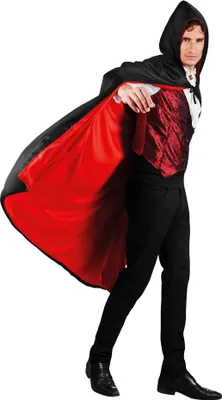 Produktbild von Cape Twilight Teufel Wende Umhang rot/schwarz Karneval Halloween Kostüm 170cm