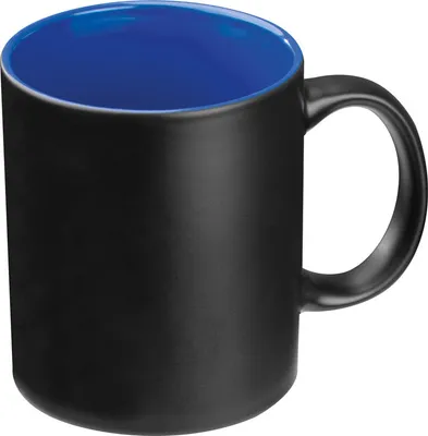Produktbild von Porzellantasse / Kaffeetasse / Fassungsvermögen: 300 ml / Farbe: schwarz-blau