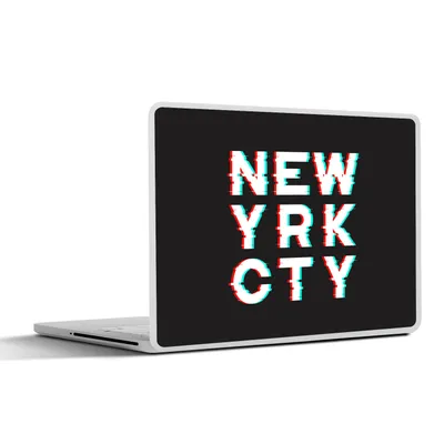 Produktbild von MuchoWow® Laptop Aufkleber Sticker Cover New York - Stadt - Rot 30x22 cm - Laptop-Sticker