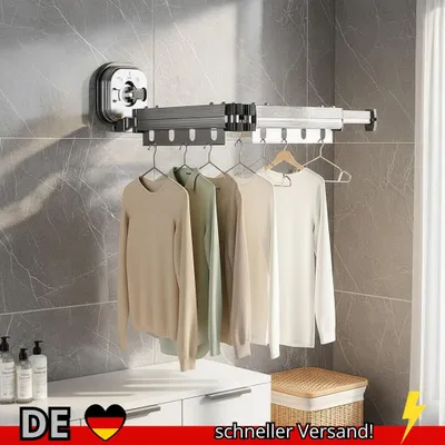 Produktbild von Ausziehbarer Wäscheständer Platzsparend Zusammenklappbare für Waschküche An