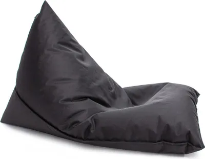 Produktbild von Ecopuf, Lazy Dreieckiger Sitzsack, Sessel Outdoor Pouf, Bean Bag, Schwarz Nc14, Klein
