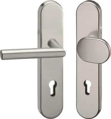 Immagine prodotto di Maniglia di sicurezza Grundmann 2552 a L, 8,5 mm, RC2, acciaio inox opaco