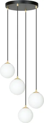 Immagine prodotto di Lampadario con paralumi bianchi Emibig 4xE14 10W ROYAL 4 1243/4