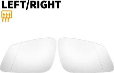 Image de Paire De Verres De Rétroviseur Latéral De Remplacement Avec Plaque De Support Chauffante En Verre Blanc Pour BMW Série 2 3 4 5 6 7 M F20 F22 F30 F32 F34 F36