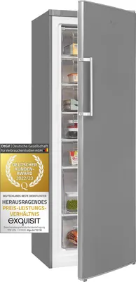 Produktbild von Exquisit Gefrierschrank GS280-H-040E inoxlook  | Standgerät | 242 l Volumen | Inoxlook