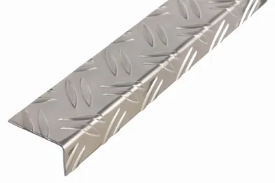 Image de Alberts 468934 Cornière, cannelée, aluminium, brillant, 2000 x 43,5 x 23,5 mm