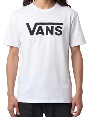 Immagine prodotto di T-shirt a maniche corte "Classic Drop V SS Crew" di Vans, colore bianco e nero, taglia 40, bianco/nero, per ragazzi dai 12 ai 14 anni