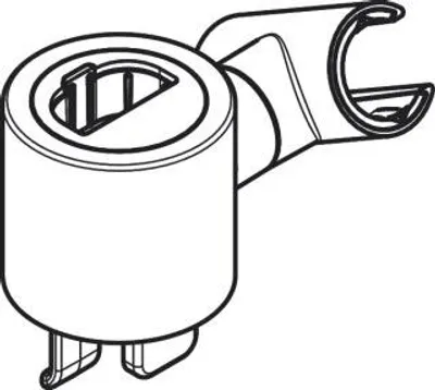 Produktbild von hansgrohe Schieber E AXOR CITTERIO für Brausestange chrom