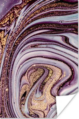 Produktbild von MuchoWow® Poster Marmor - Rosa - Gold - Glitzer - Marmoroptik - Luxus 120x180 cm - Kunstposter
