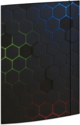 Produktbild von Zeichenmappe Hexagon - A4. Packung mit 3 Stück
