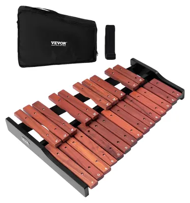 Immagine prodotto di VEVOR glockenspiel, 25 note, strumento a percussione xilofono professionale in legno, con 4 mazzuoli, borsa da trasporto in Oxford 1200D, ideale per imparare la musica, esercitarsi ed eseguire canzoni pop