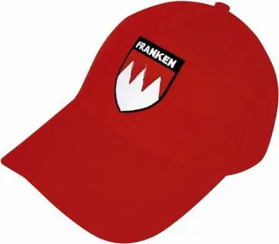 Produktbild von Baseballcap mit Einstickung - Franken Wappen - 68071 rot