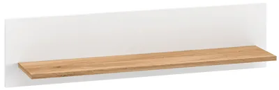 Produktbild von Wandregal Torino Wandboard 101x21x25cm weiß Eiche Castello