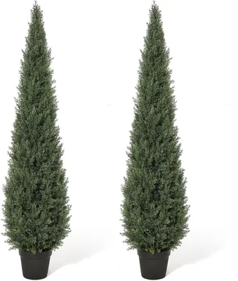 Productafbeelding van Kunstceder, kunstmatig, 91,4 cm hoog (2 stuks). Kunstplanten