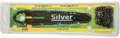 Produktbild von Silver prowadnica+2xłańcuch  6 " .1/4" ,043- 37-1,1mm