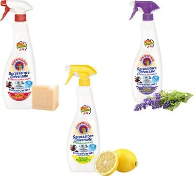 Produktbild von Affare Italiano shop Chante Clair Sgrassatore Universale 3 Düfte Marsiglia, Limone, Lavanda 3x600ml