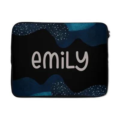 Produktbild von MuchoWow® Laptop Hülle 17 Zoll Laptoptasche Emily - Pastell - Mädchen - Zipper - Schutzabdeckung