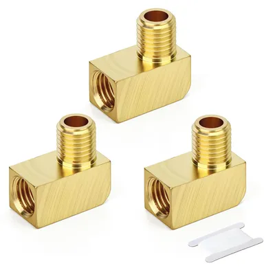 3er-Pack 90° Kupferbogen 10mm/8mm BSP Rohrverbinder