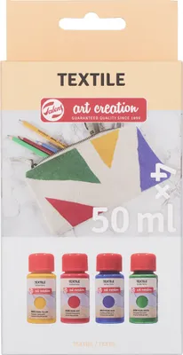 Produktbild von Talens Art Creation Textilfarbe Perlmutt, 4 x 50 ml