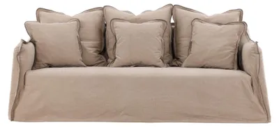 Zdjęcie produktu dla Oskarshamn sofa 3-osobowa 3 poduszki dekoracyjne beżowy.