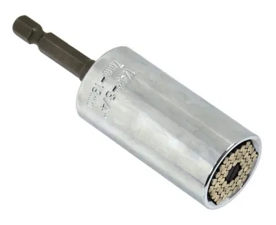 Obrázok produktu pre GEKO | Univerzálny nástrčkový kľúč, 7-19 mm, 1/4-3/4, adaptér na uhlový skrutkovač, nástrčkový adaptér