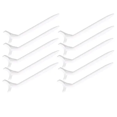 Immagine prodotto di Tee da golf, tee da golf in plastica, tee per palline da golf, tee da golf bianchi, tee da golf curvi, accessorio da golf