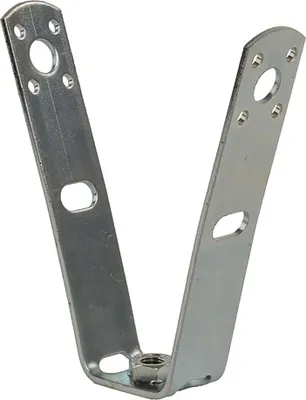 Produktbild von 10 Stück - Trapezhänger mit angeschweißter Mutter M8 Höhe 120mm verzinkt : M8 mit Schweißmutter Größe: M8 mit Schweißmutter