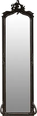 Produktbild von Casa Padrino Barock Wandspiegel Schwarz 54 x H. 172 cm - Wohnzimmer Spiegel im Barockstil