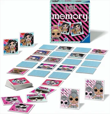 Productafbeelding van Ravensburger geheugenspel LOL, 72 stukjes, voor kinderen, vanaf 4 jaar