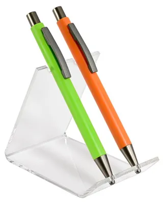 Produktbild von 2-Fach Schreibgerätehalter Stifthalter aus Acrylglas Präsentationständer transparent