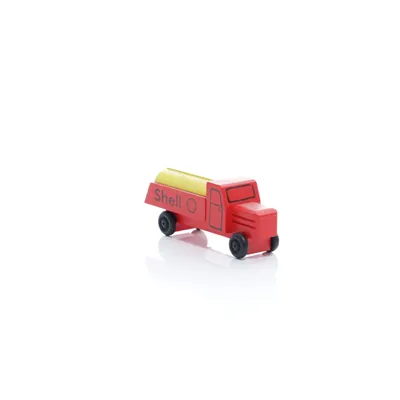 Produktbild von Holzspielzeug Lastenauto Tankauto HxBxT 3,5x7,5x3cm NEU