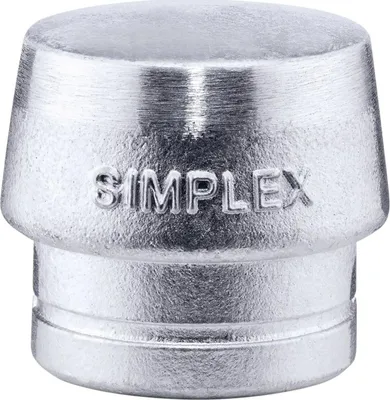 Produktbild von Halder Schonhammerkopf Durchmesser 60mm für Simplex lose Weichmetall hart silber - 3209060