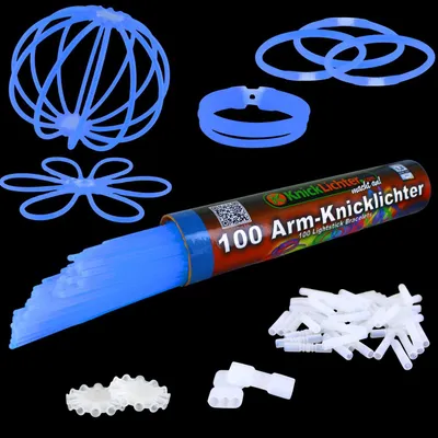 Produktbild von 100 Arm Knicklichter | BLAU  Menge:1 Rolle
