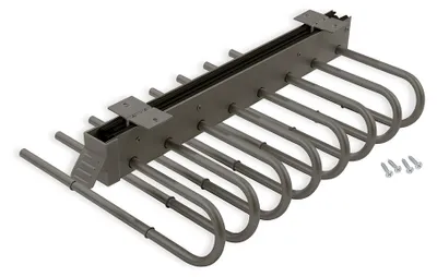 Produktbild von Emuca Ausziehbarer Hosenbügel, Rechts, Stahl und Kunststoff, Titanium