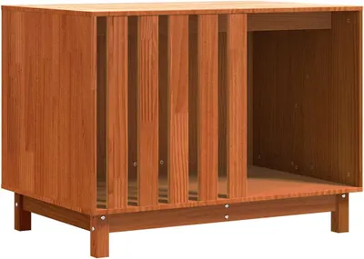 Obrázek produktu pro vidaXL Psí bouda vosk hnědá 90 x 60 x 67 cm Borovicový masiv