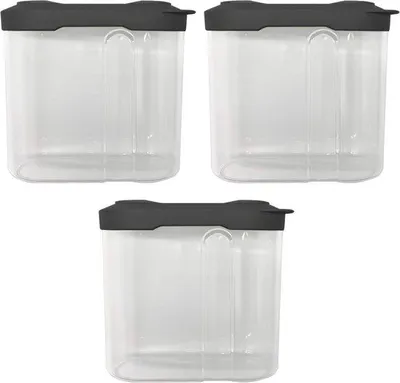 Produktbild von Famanu Vorratsbehälter 3 Stück - 1 Liter, transparent