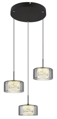 Produktbild von Globo Lighting Hängeleuchte Metall schwarz matt, LED